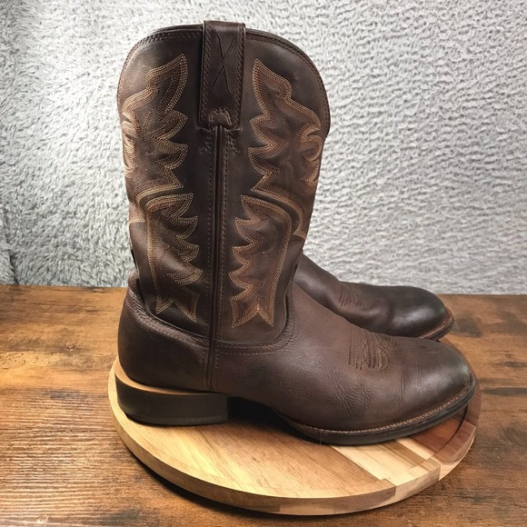 Twisted X Other - Twisted X Western Boots Mens 10.5D Dark Brown Leather Cowboy Rodeo *FLAW*